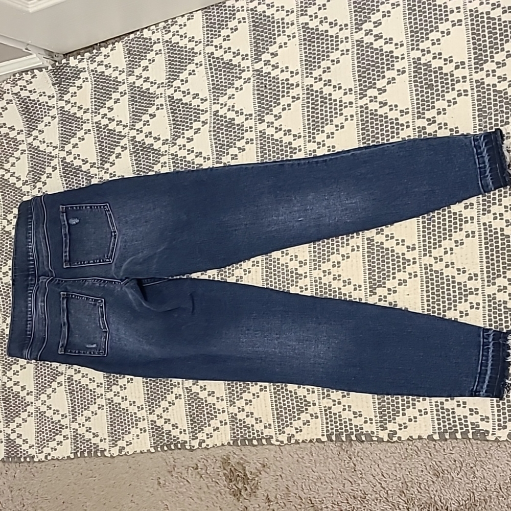 Spanx Distressed Denim High Rise Elastic Waist Jeggings sz xs/tp - Picture 4 of 6